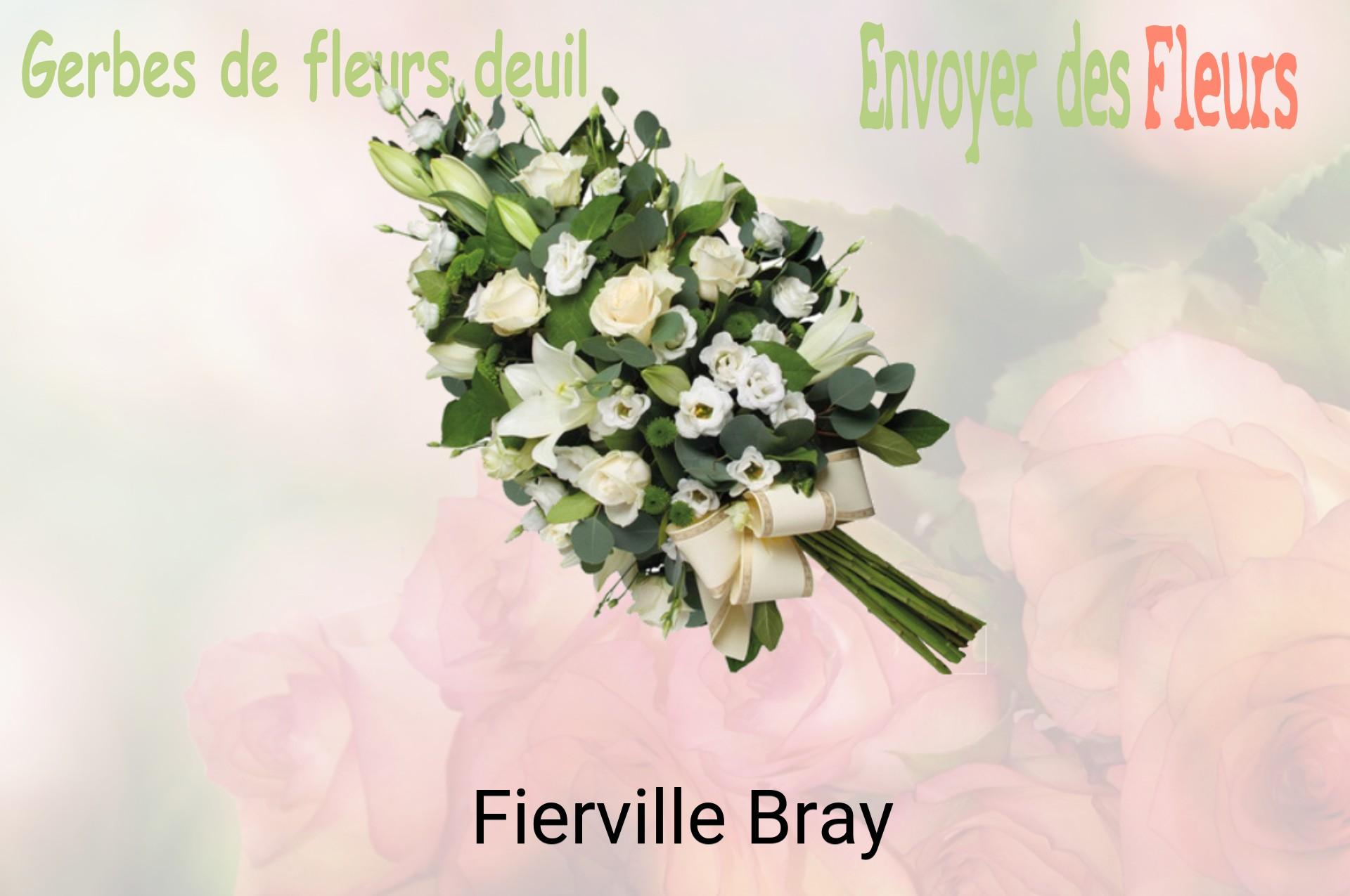 Gerbe de fleurs de deuil livrée à Fierville-Bray